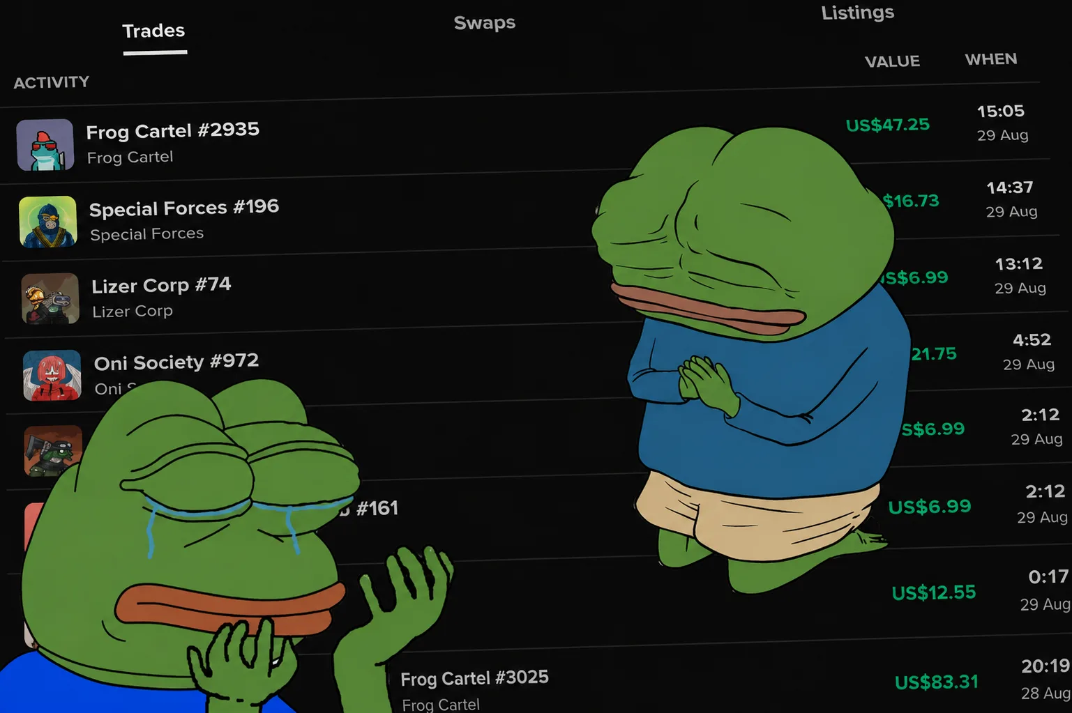 The market — Twetch meme