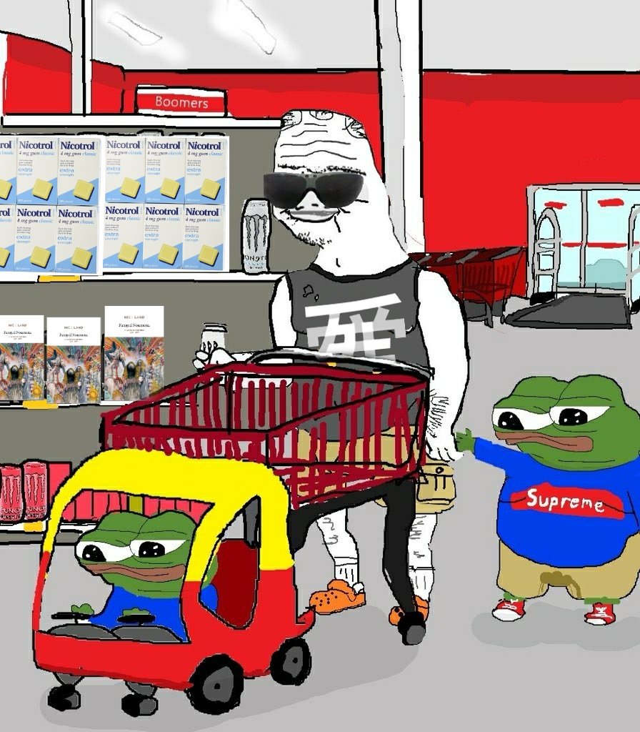 Pepe boomer shopping — Pepe meme