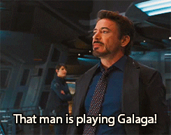 Robert Downey Jr That Man Is Playing Galaga — Reaction meme