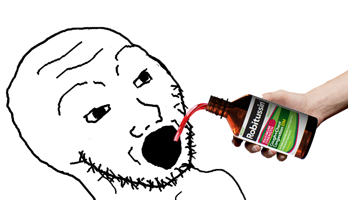 Wojak soy boy cough syrup — Wojak meme