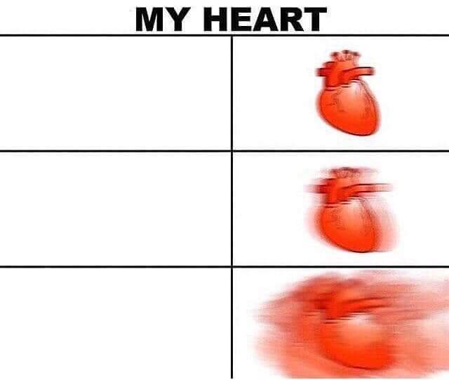 Heart exploding meme template — Templates meme