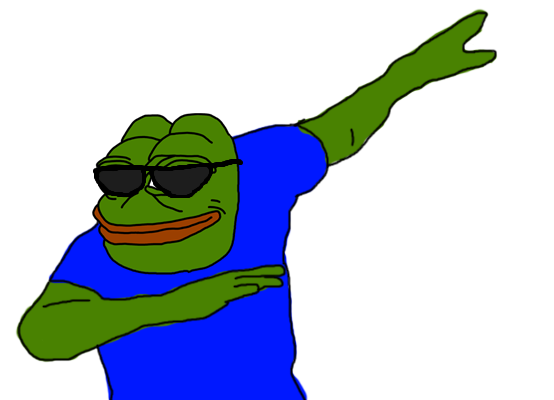 Pepe sunglasses dabbing — Pepe meme