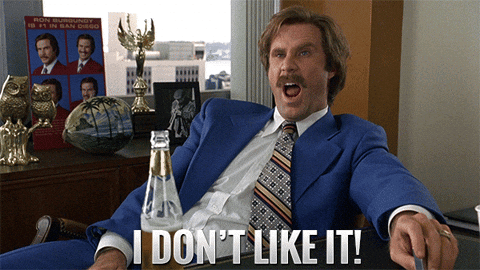 Will Ferrell I Don't Like It — Reaction meme
