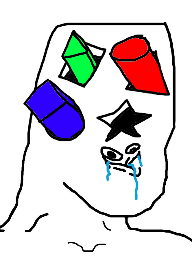 Brainlet shapes game wrong — Brainlet meme