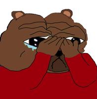 Bobo crying covering face — Bobo meme