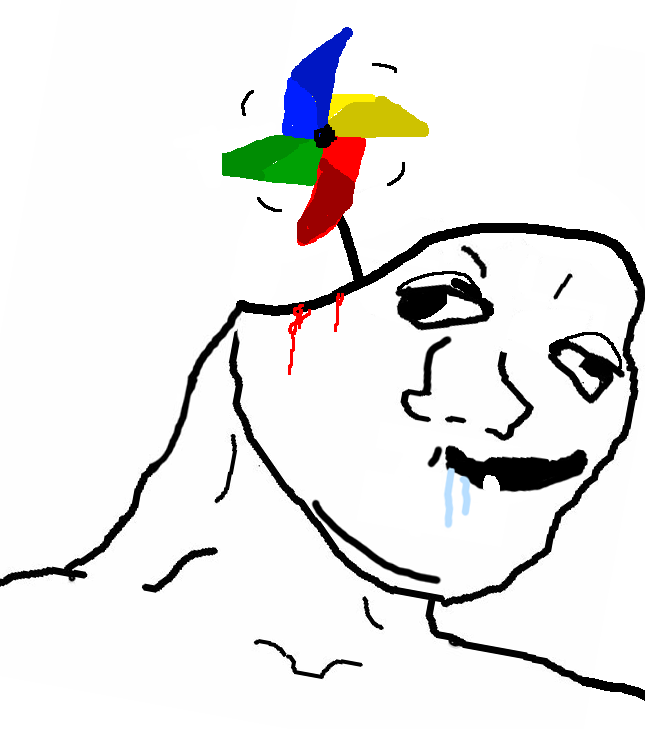 Brainlet pin wheel drooling — Brainlet meme