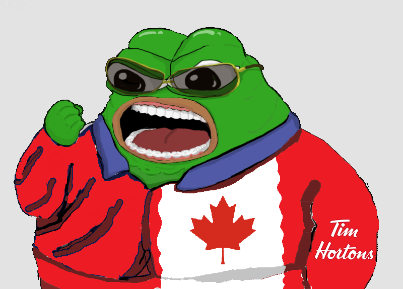Pepe fat canadian yelling — Pepe meme