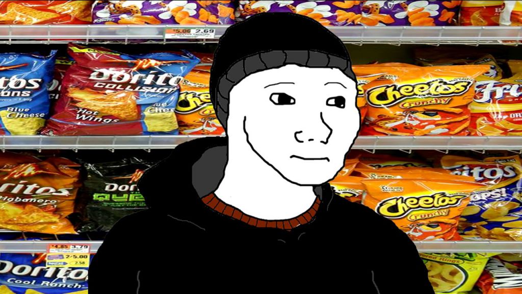 Wojak in chips aisle — Wojak meme