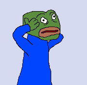Pepe astounded — Pepe meme