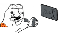 Grug playing prehistoric nintendo switch — Grug meme