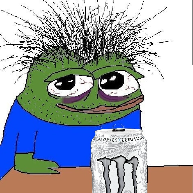 Pepe apu schizo drinking monster — Apu meme