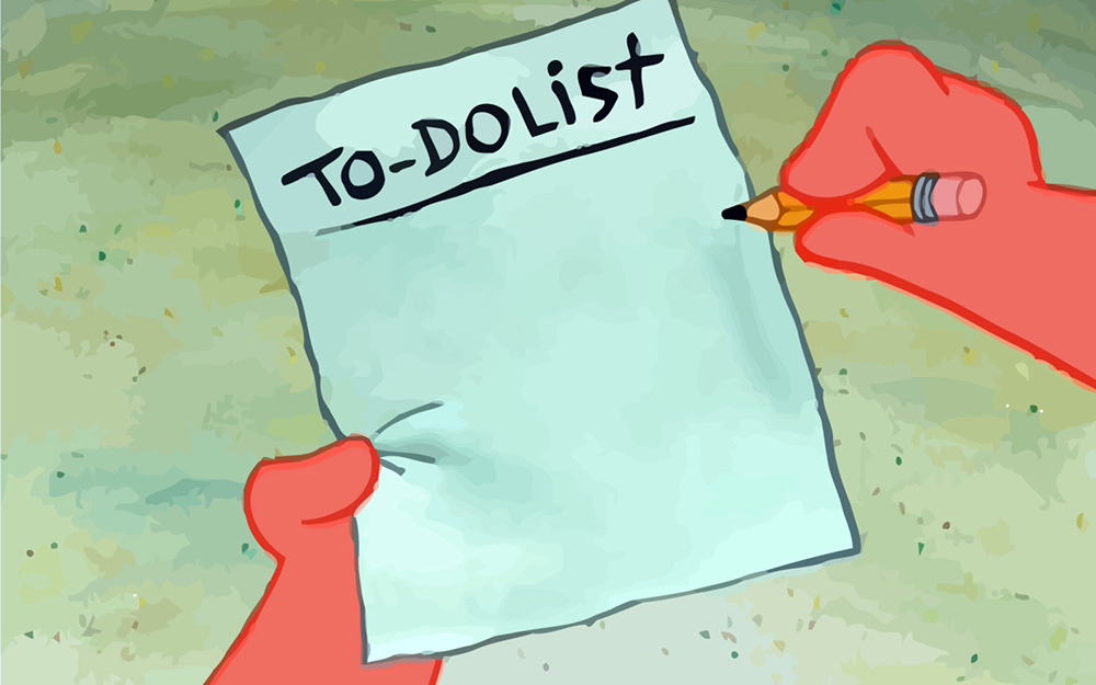 Patrick to do list actually blank meme template — Templates meme