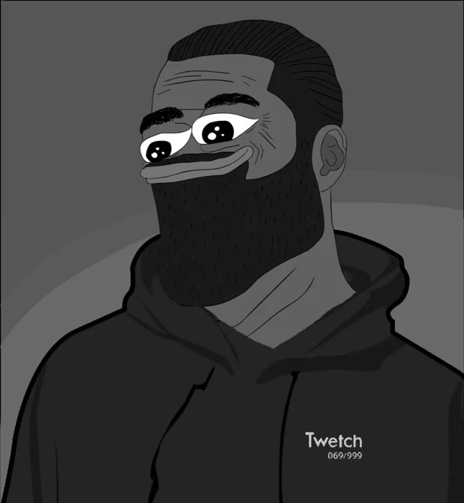 Chad Pepe — Twetch meme