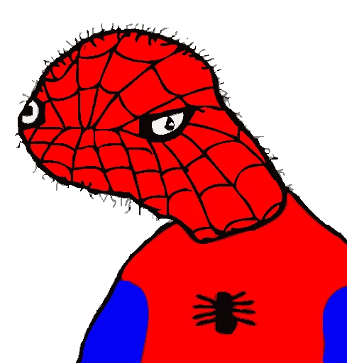 Spiderman pepe Frog Friends sticker — Sticker Packs meme