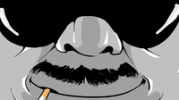 Boomer closeup smoking — Boomer meme