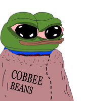 Pepe cobbee beans sack crazy eyes — Pepe meme