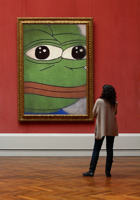 Pepe picture in museum — Pepe meme