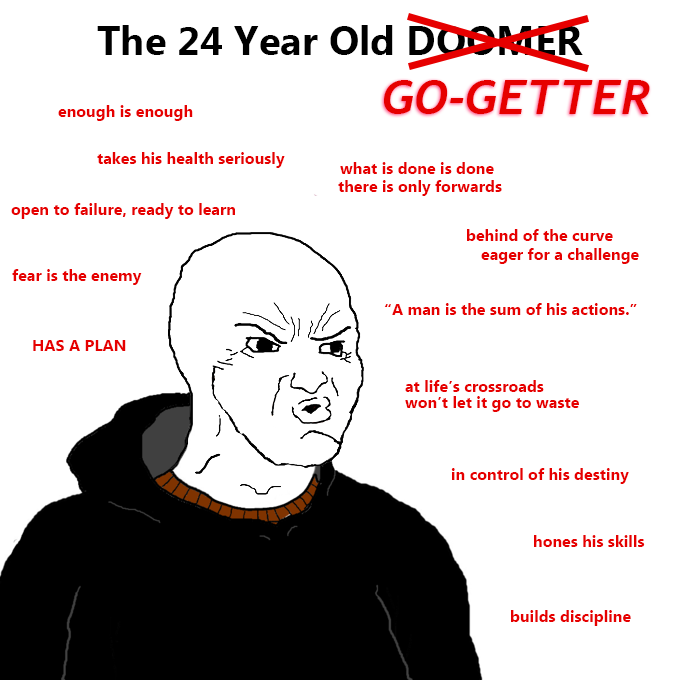 Wojak go getter — Wojak meme