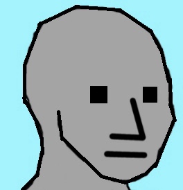 Wojak npc square eyes — Wojak meme