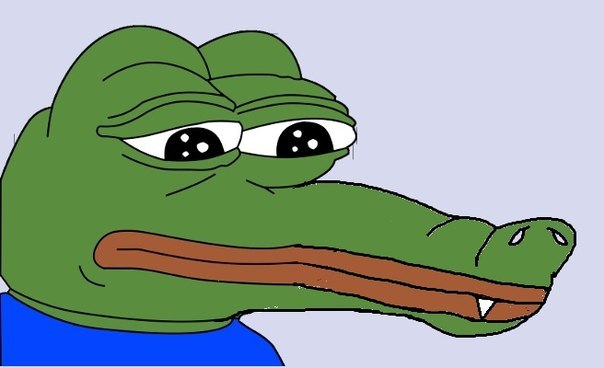Pepe aligator mouth — Pepe meme
