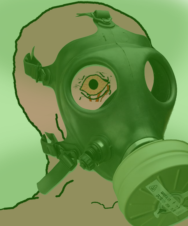 Pink wojak gasmask angry — Wojak meme
