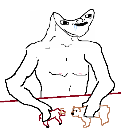 Brainlet playing toys — Brainlet meme