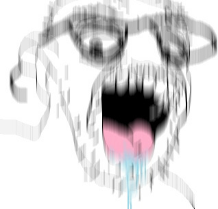 Wojak soy boy blurry face salivating — Wojak meme