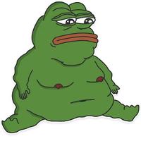 Pepe fat sitting down — Pepe meme