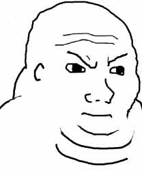 Wojak fat angry face — Wojak meme