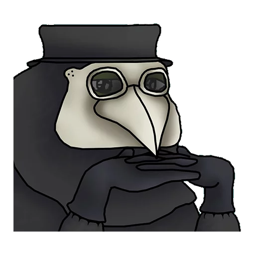 Plague doctor Groyper sticker — Sticker Packs meme