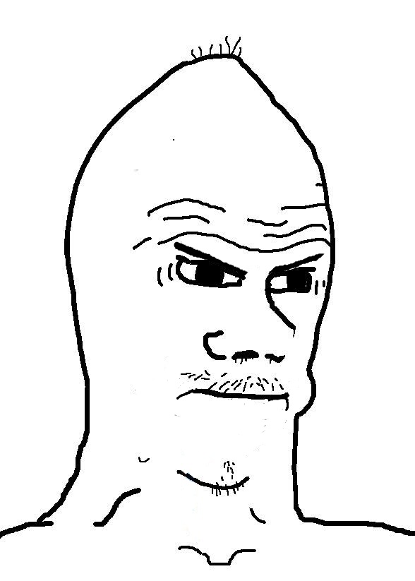 Brainlet angry lips — Brainlet meme