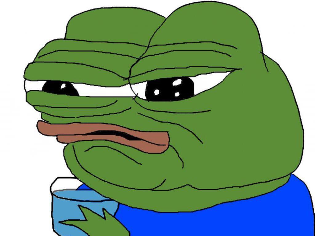 Pepe nasty face from water — Pepe meme