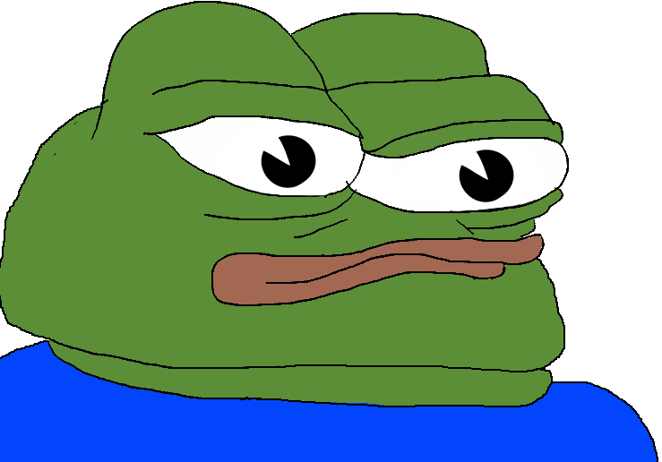 Pepe fat chin blank face — Pepe meme