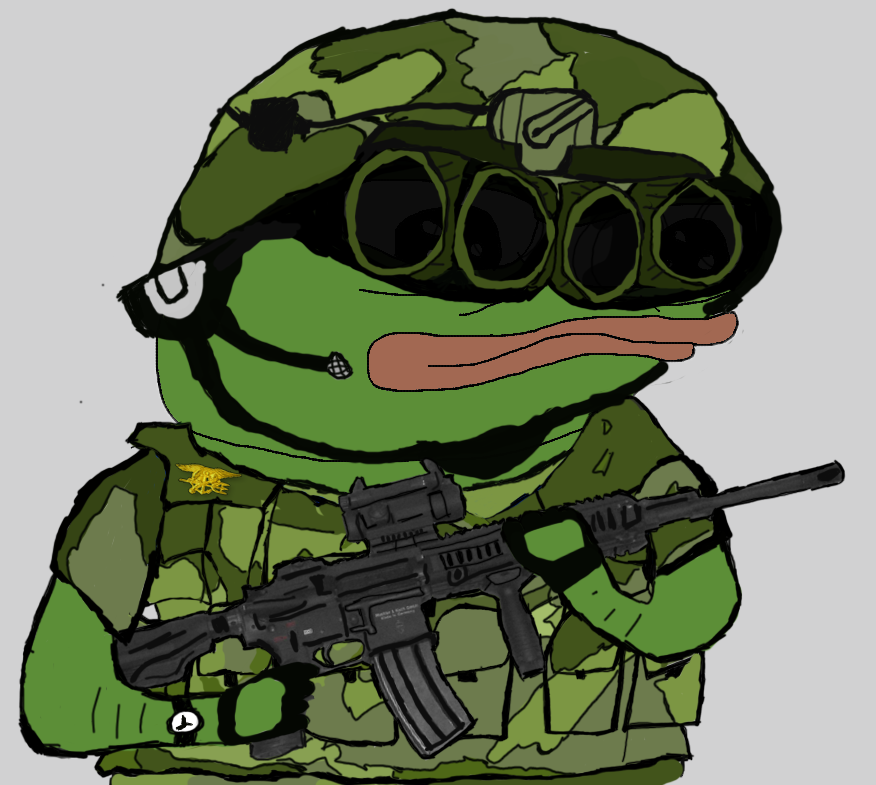Pepe soldier operator — Pepe meme