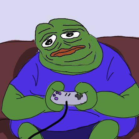 Pepe fat holding controller — Pepe meme