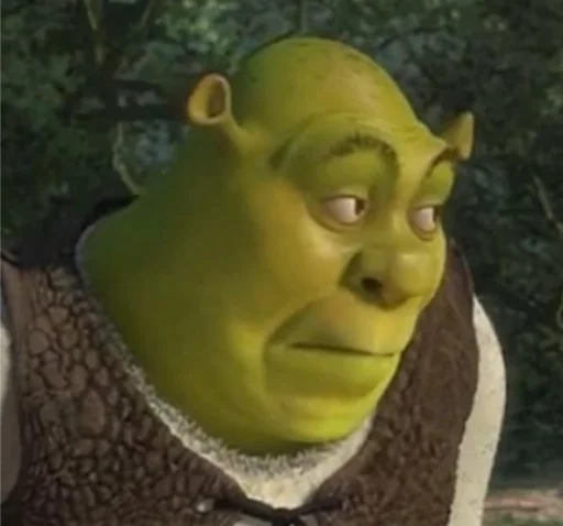 Shrek suspicious Cali Pack 3 sticker — Sticker Packs meme