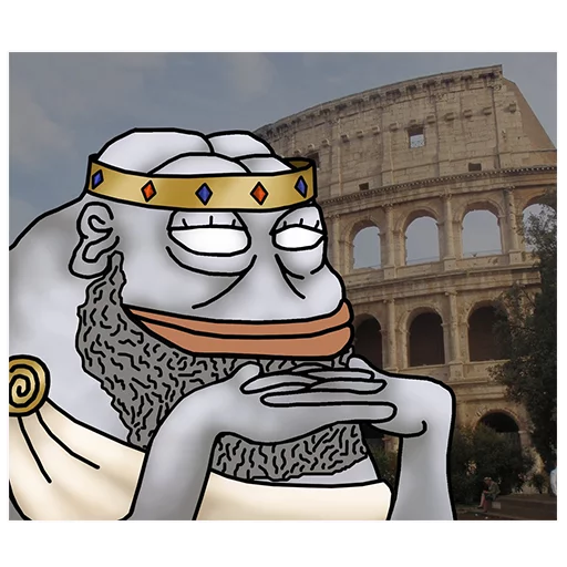 Roman emperor Groyper sticker — Sticker Packs meme