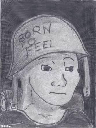 Wojak born to feel sketch — Wojak meme