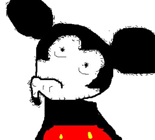 Strange mickey mouse Dolan sticker — Sticker Packs meme