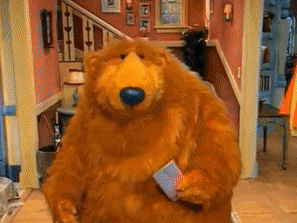 Bear puppet sniff — Reaction meme