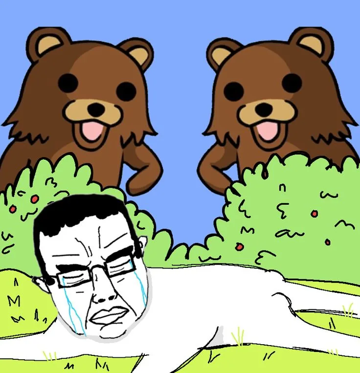 Rip pedobear — Wojak meme