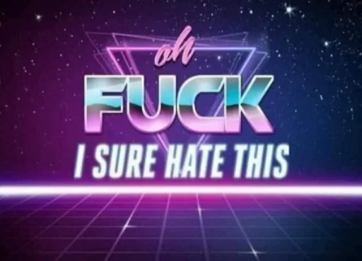 Oh no retro text Cali Pack 3 sticker — Sticker Packs meme