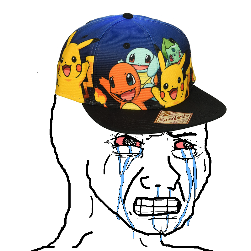 Wojak seething pokemon hat — Wojak meme