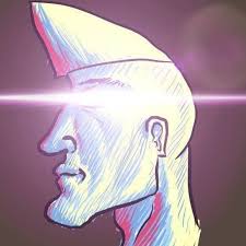 Chad laser eyes — Reaction meme