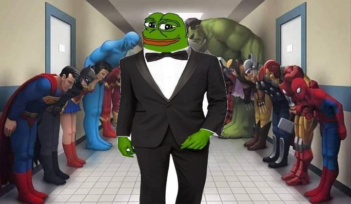 Pepe tuxedo avengers bow — Pepe meme