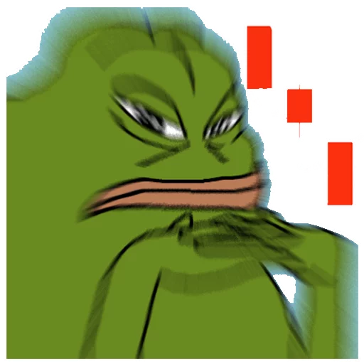 Worried stock chart Groyper sticker — Sticker Packs meme