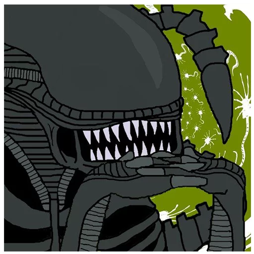 Xenomorph Groyper sticker — Sticker Packs meme