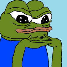 Pepe longfingers thinking — Pepe meme