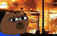 Bobo house burning down — Bobo meme