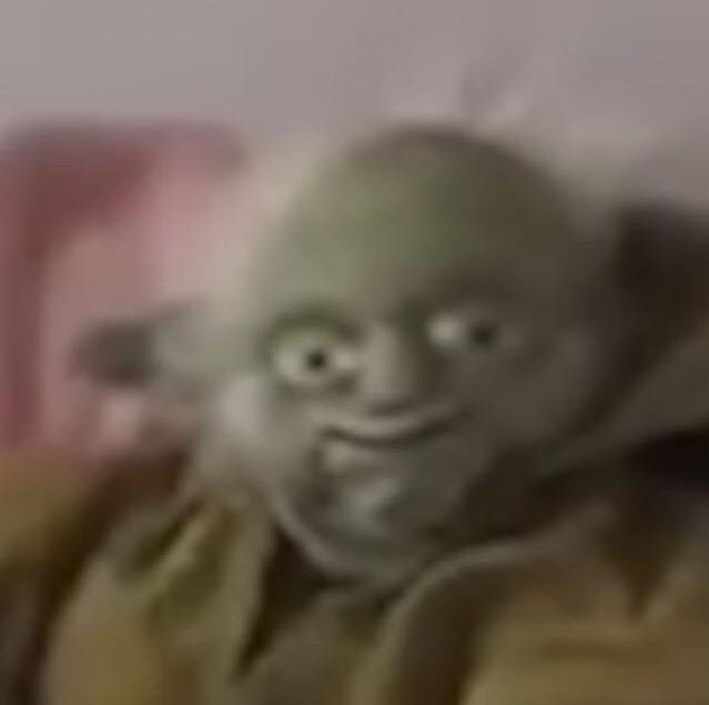 Yoda as old man — Reaction meme